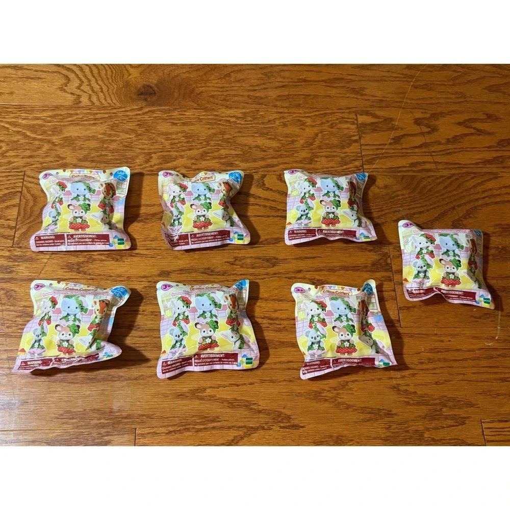 Lot of 7 Sylvanian Very Berry Babies Calico Critters Sealed Surprise Bag Random
